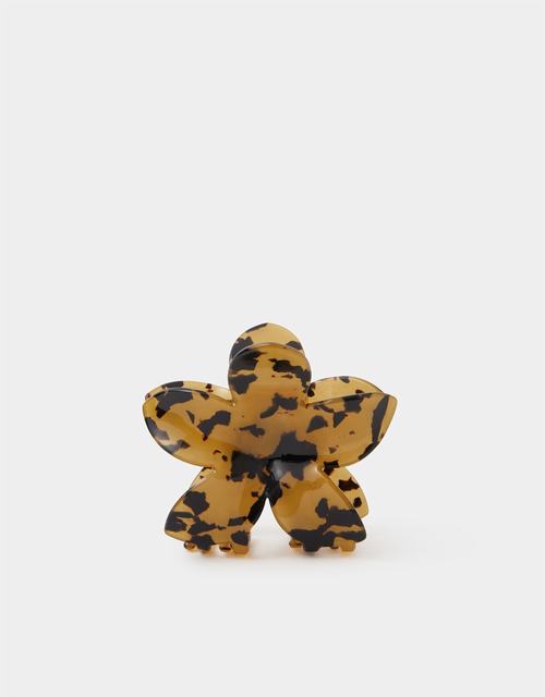 Tort Flower Claw Clip