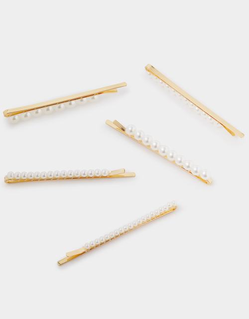 5-Pack Pearl Hair Slides