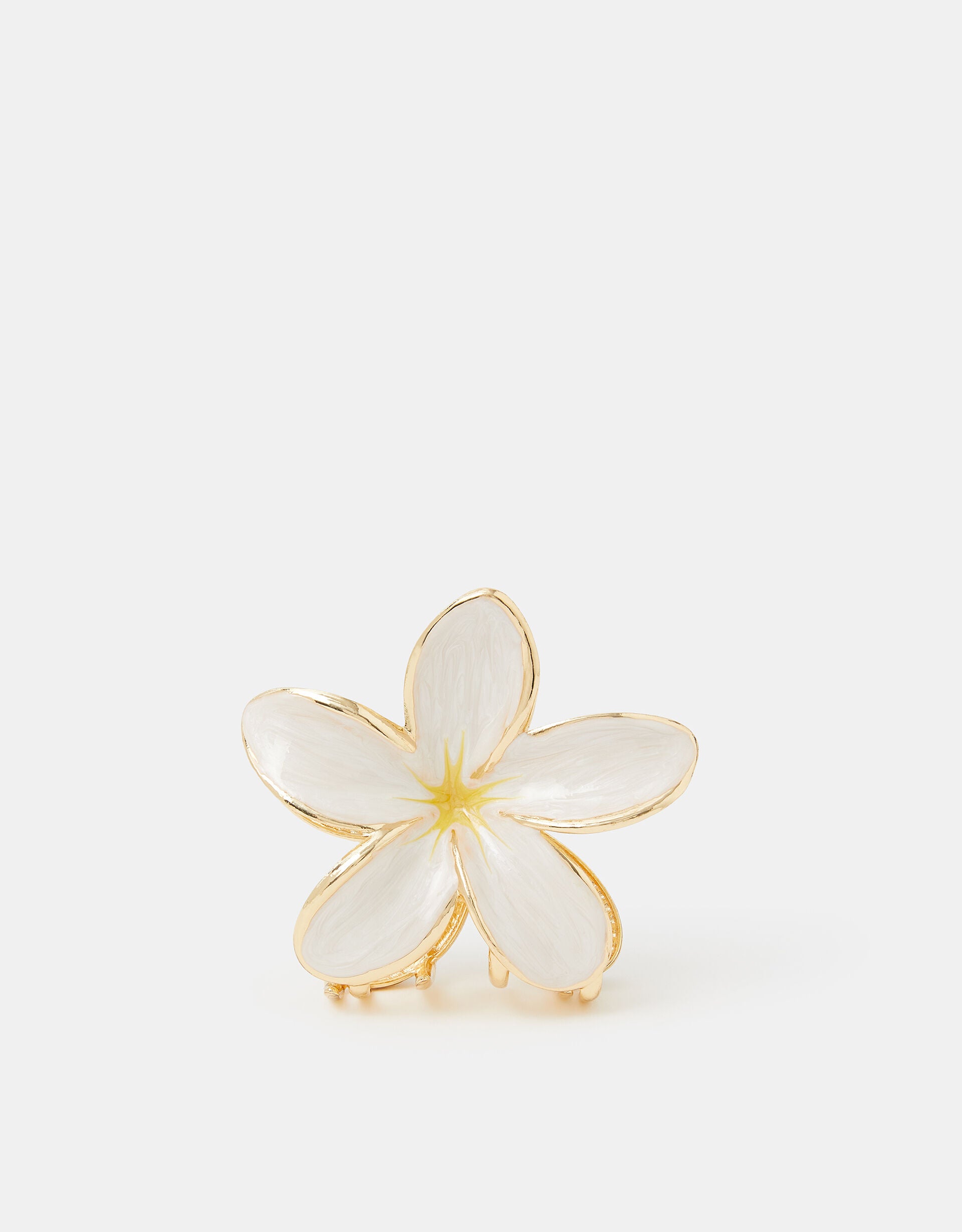 ENAMEL FLOWER CLAW CLIP