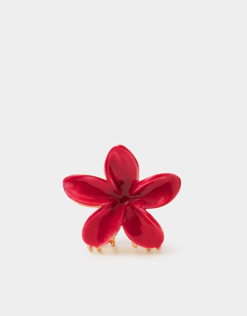 Tropical Flower Enamel Claw Clip