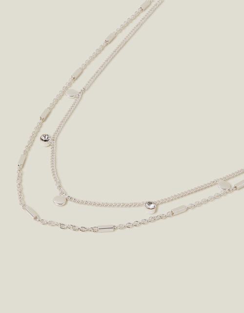 Gem Disc Station Necklace