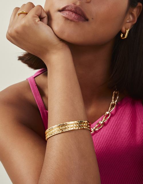 3-Pack Textured Bangles