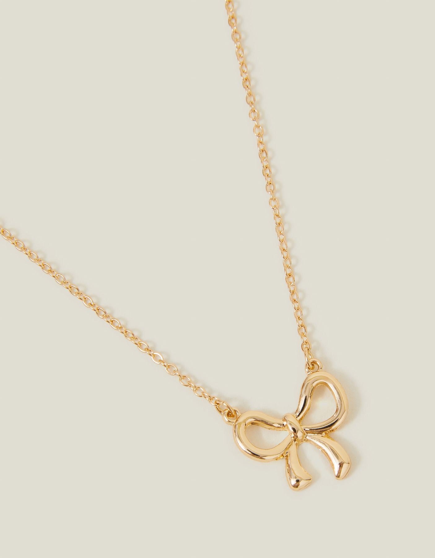 Bow Pendant Necklace