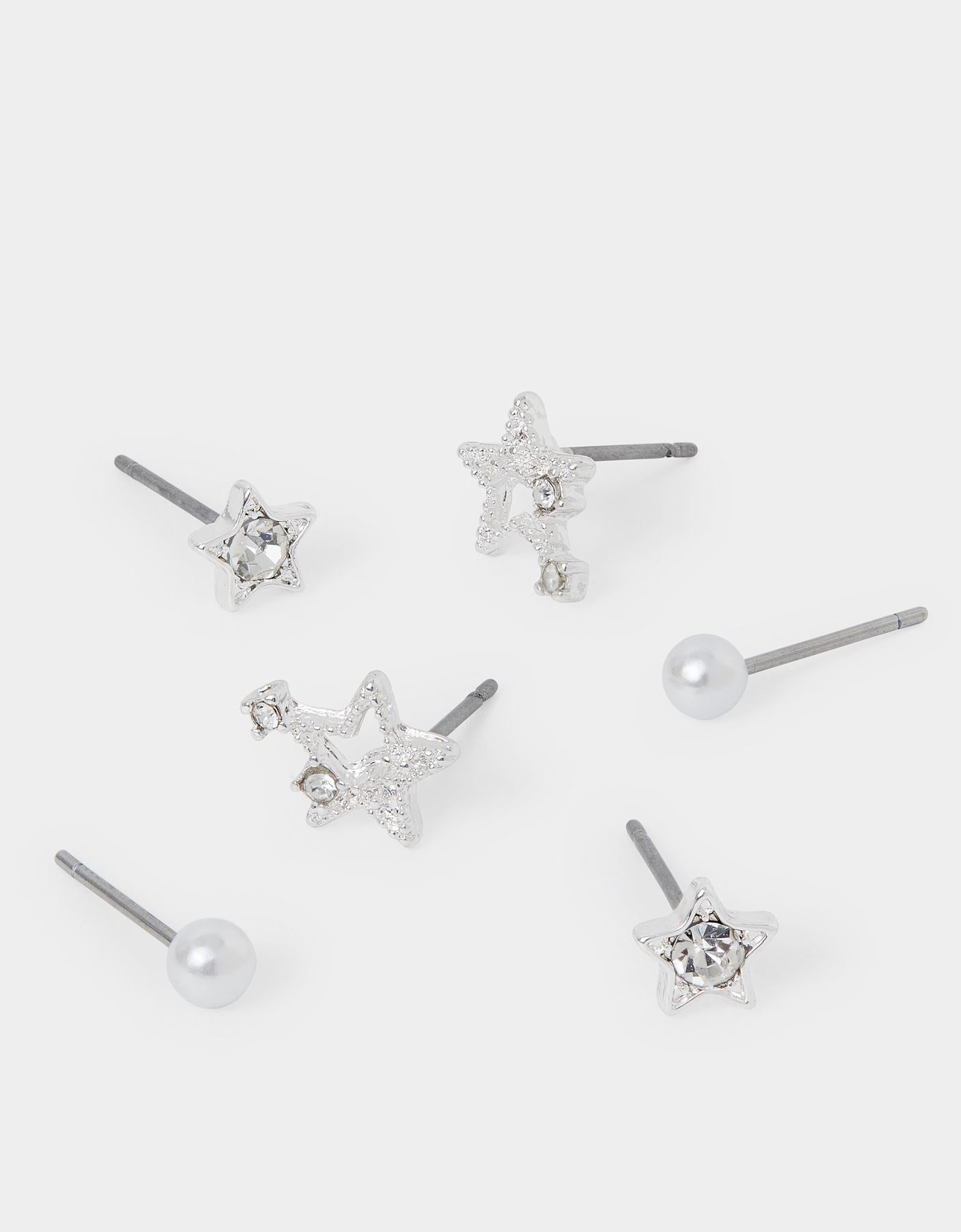 3 X SHOOTING STAR STUDS
