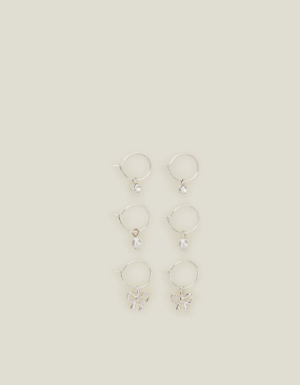 3-Pack Bow Huggie Hoop Earrings