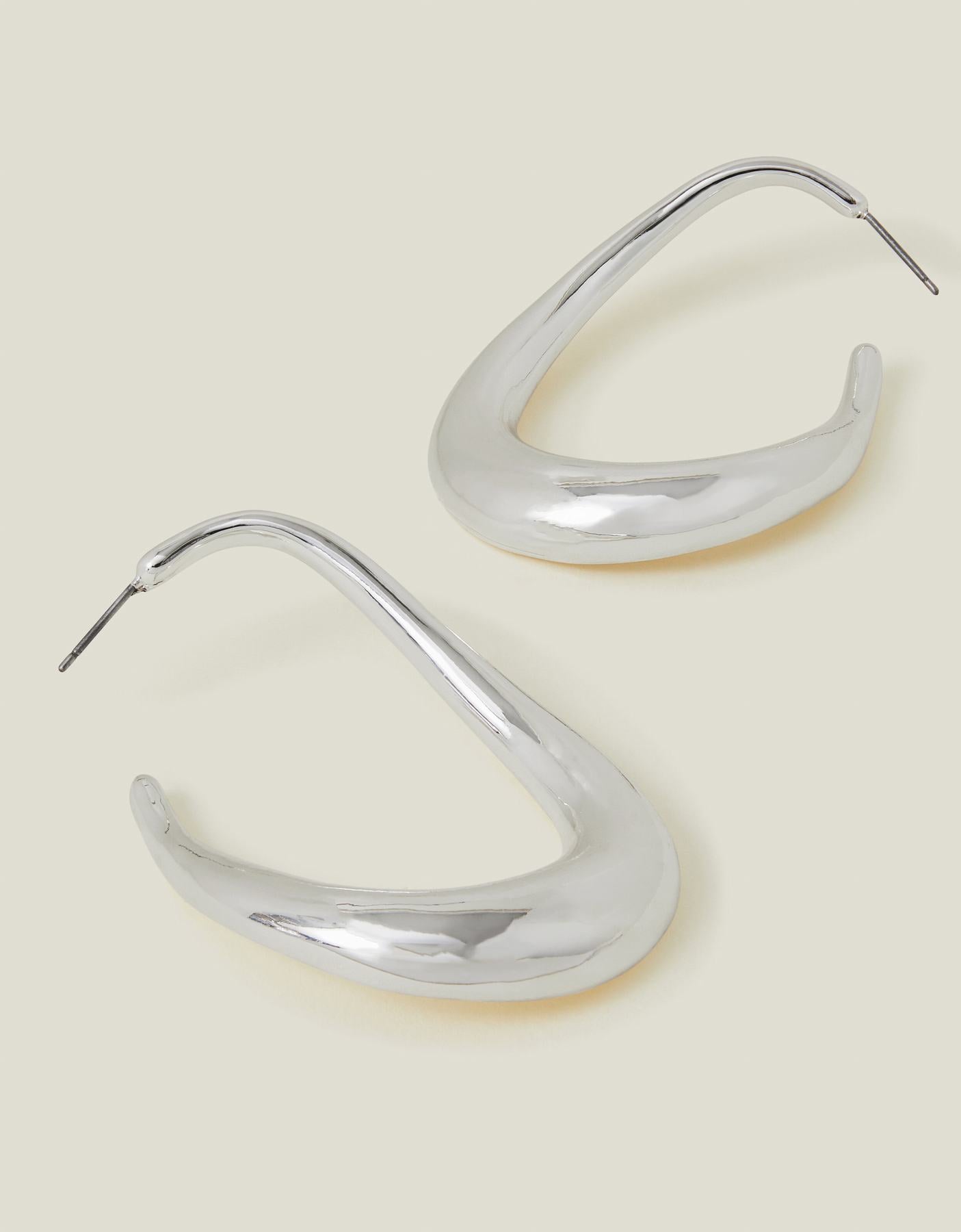 Chunky Hoop Drop Earrings