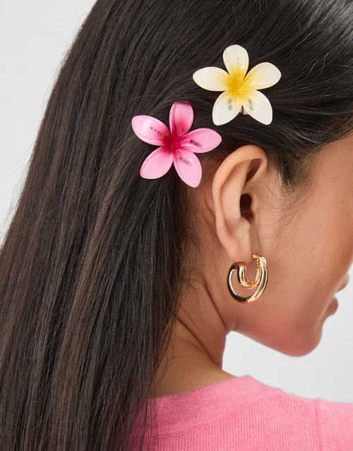 2-Pack Tropical Flower Hair Clips