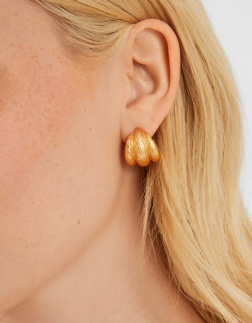 Mini Textured Rib Hoop Earrings