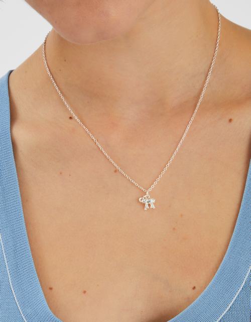 Elephant Charm Pendant Necklace