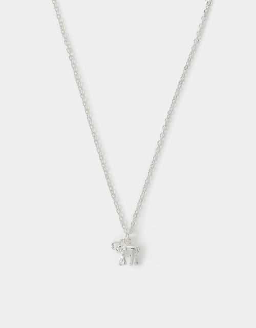 Elephant Charm Pendant Necklace