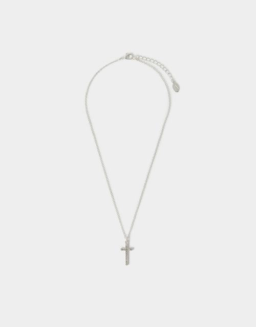 Pavé Cross Pendant Necklace