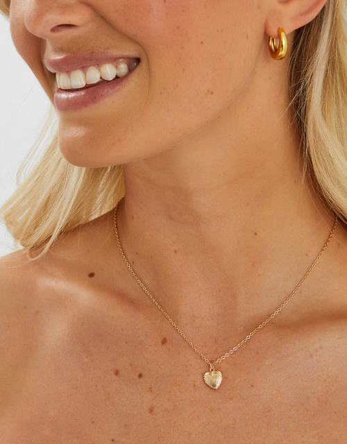 Heart Locket Pendant Necklace
