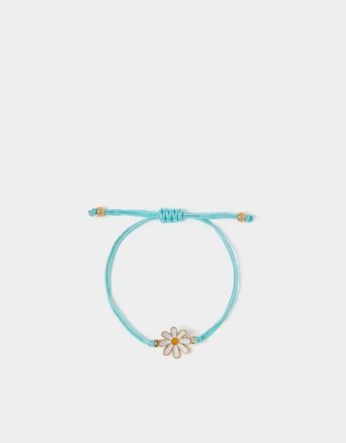 Daisy Charm Cord Bracelet