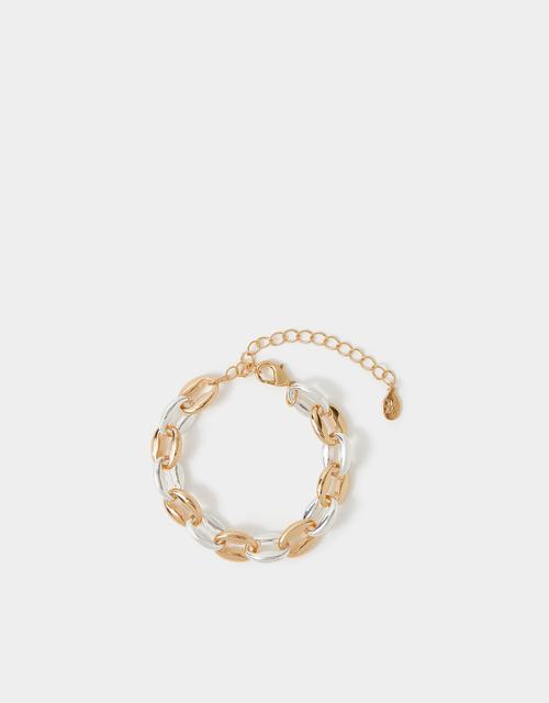 Mixed Metal Chain Bracelet