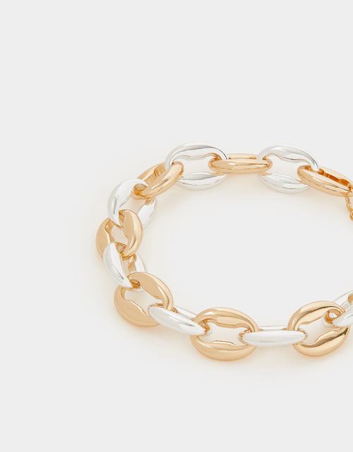 Mixed Metal Chain Bracelet