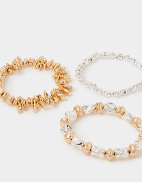 3-Pack Mix Bead Stretch Bracelets