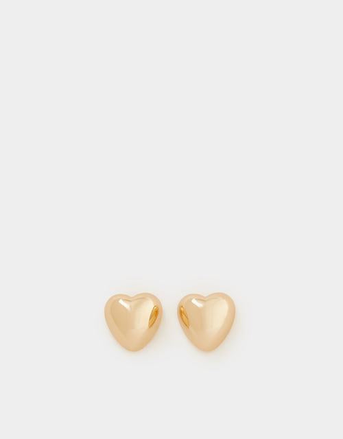 Puffy Heart Stud Earrings