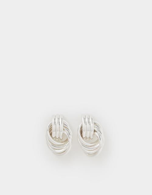 Triple Link Knot Drop Earrings