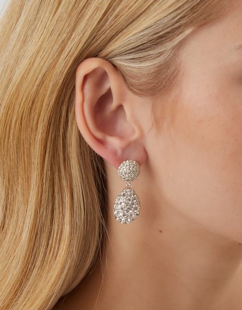 Double Drop Diamanté Earrings