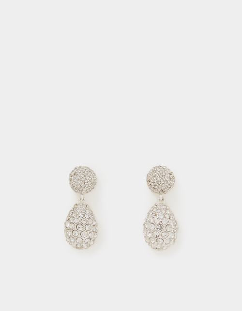 Double Drop Diamanté Earrings