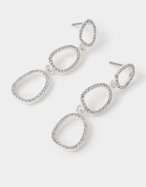 Cut Out Triple Drop Earrings