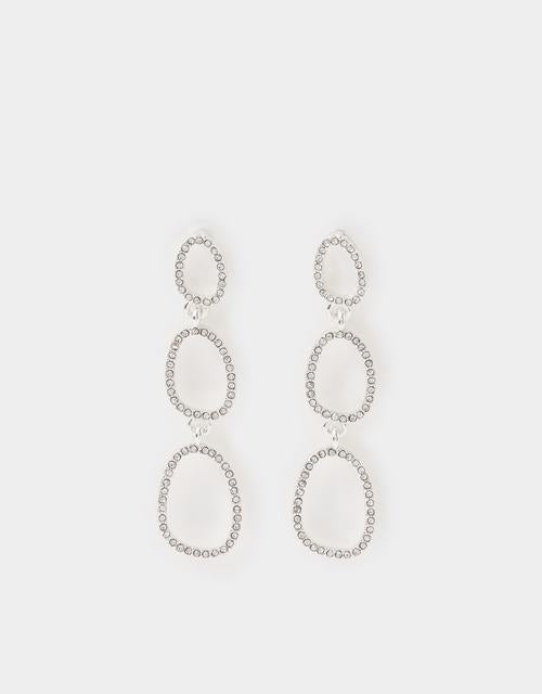 Cut Out Triple Drop Earrings
