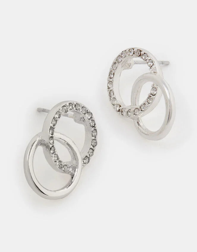 Infinity Pavé Drop Earrings