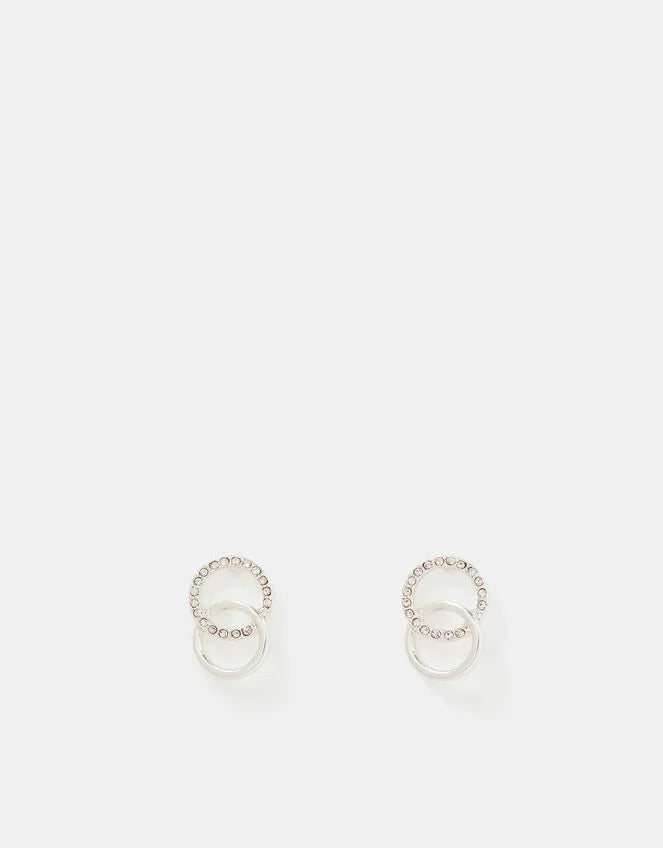 Infinity Pavé Drop Earrings