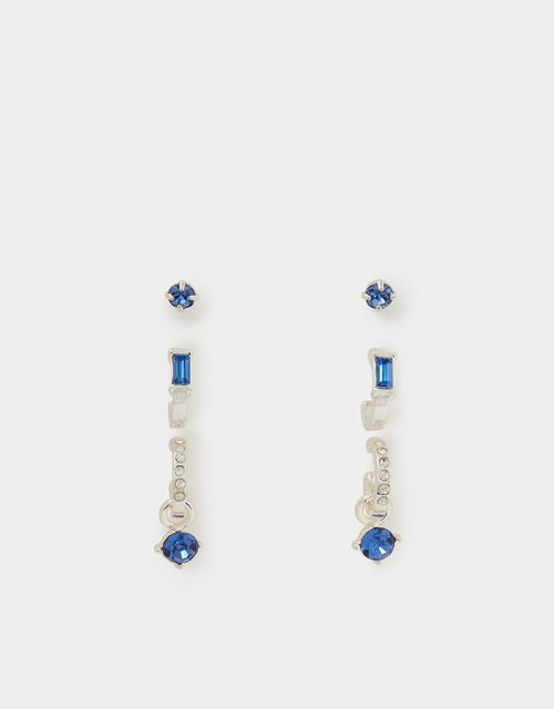 6 X MINI BLUE SPARKLE EAR