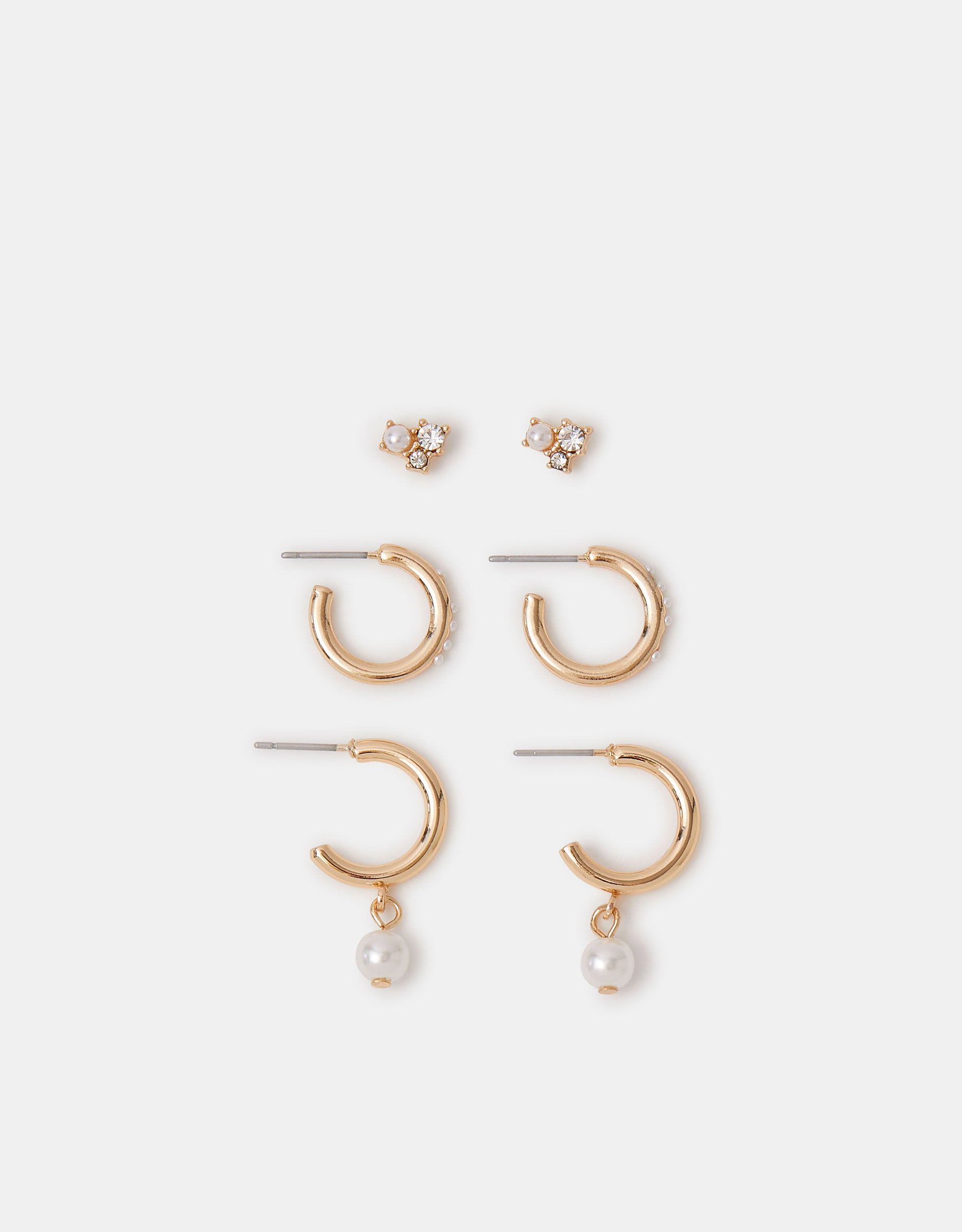6 X MINI PEARL EAR STACK
