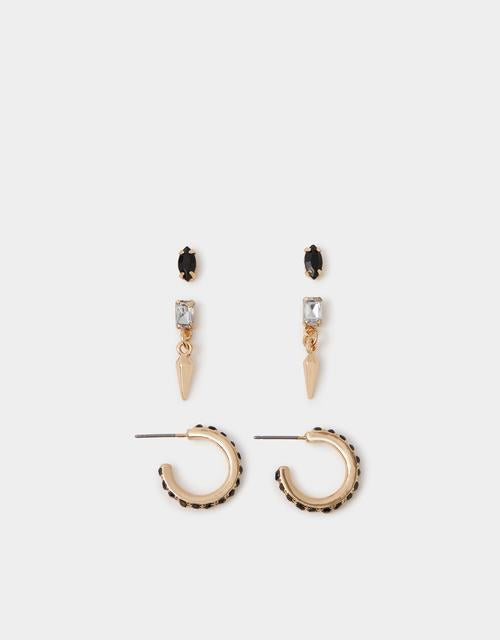 6 X MINI BLACK SPIKE EAR