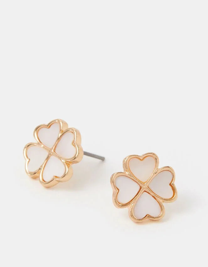 Lucky Clover Stud Earrings