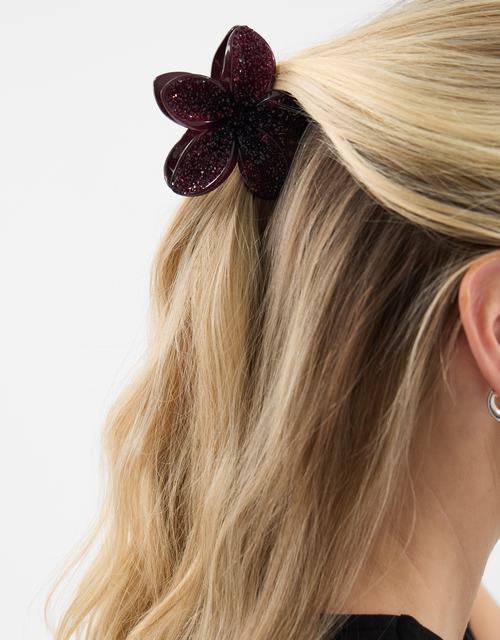 Sparkle Tropical Flower Claw Clip