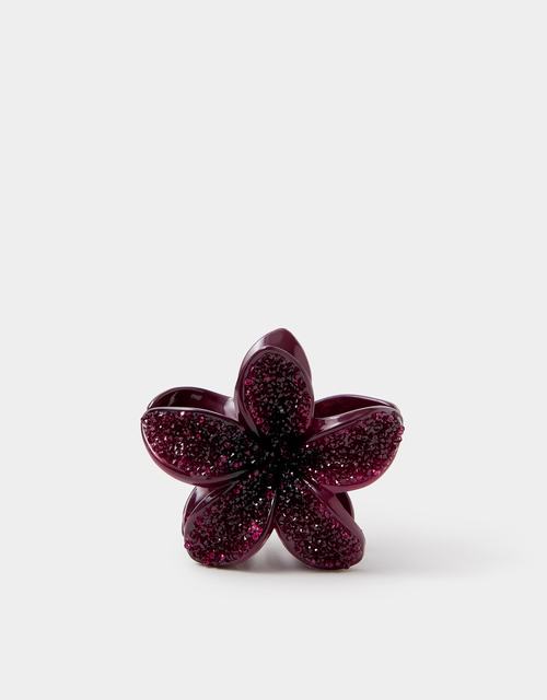 Sparkle Tropical Flower Claw Clip