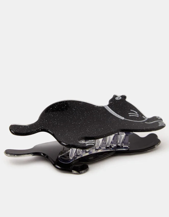 Black Cat Claw Clip