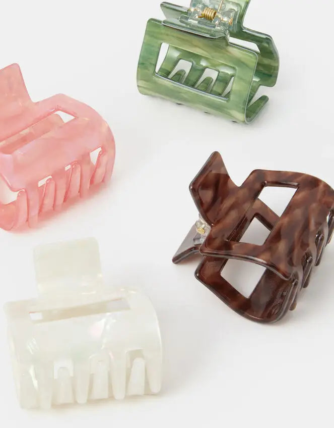 4 X ANCIENT SQUARE CLAW CLIPS