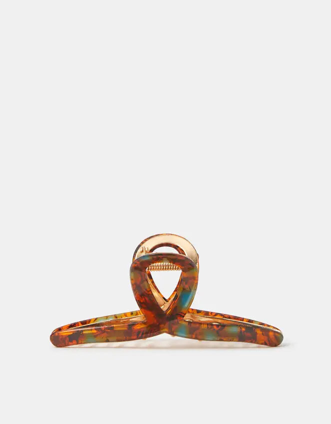 MARBLE TORT RESIN TWIST CLAW CLIP