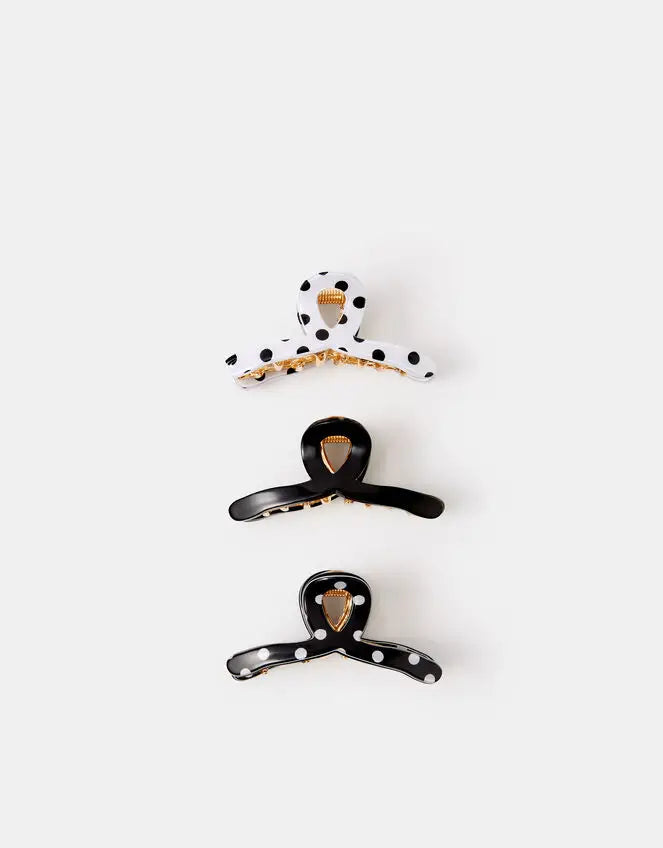 3X POLKA MINI TWIST CLAW CLIP