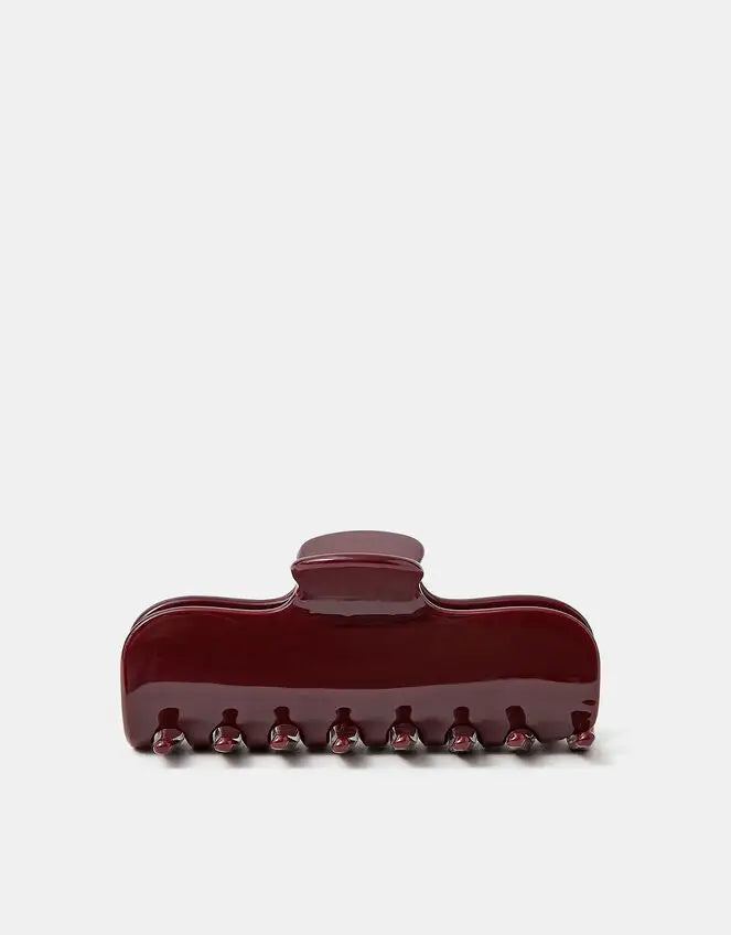 GLOSSY CHERRY CLAW CLIP