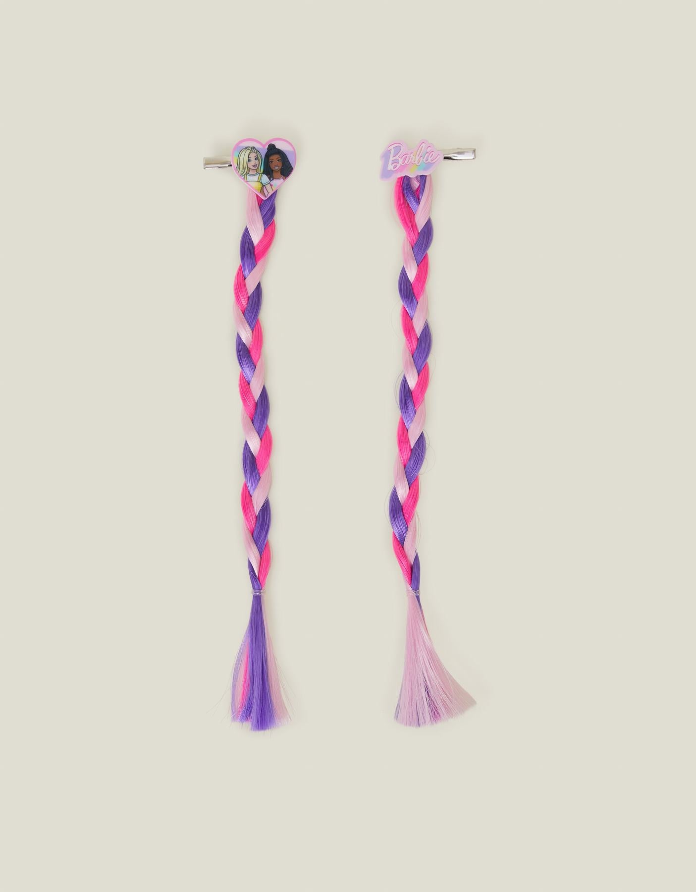 Girls 2-Pack Barbie™ Faux Hair Clips