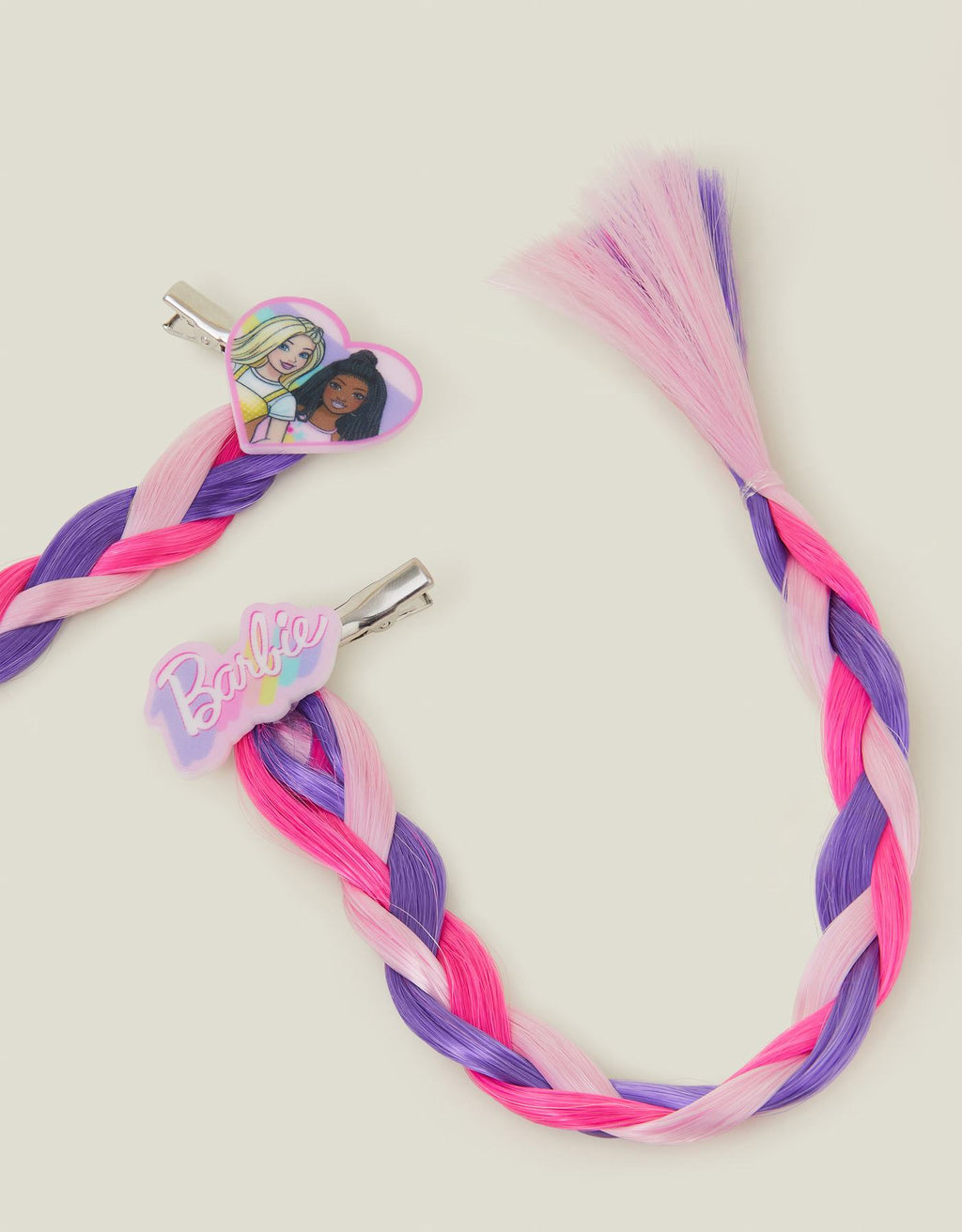 Girls 2-Pack Barbie™ Faux Hair Clips