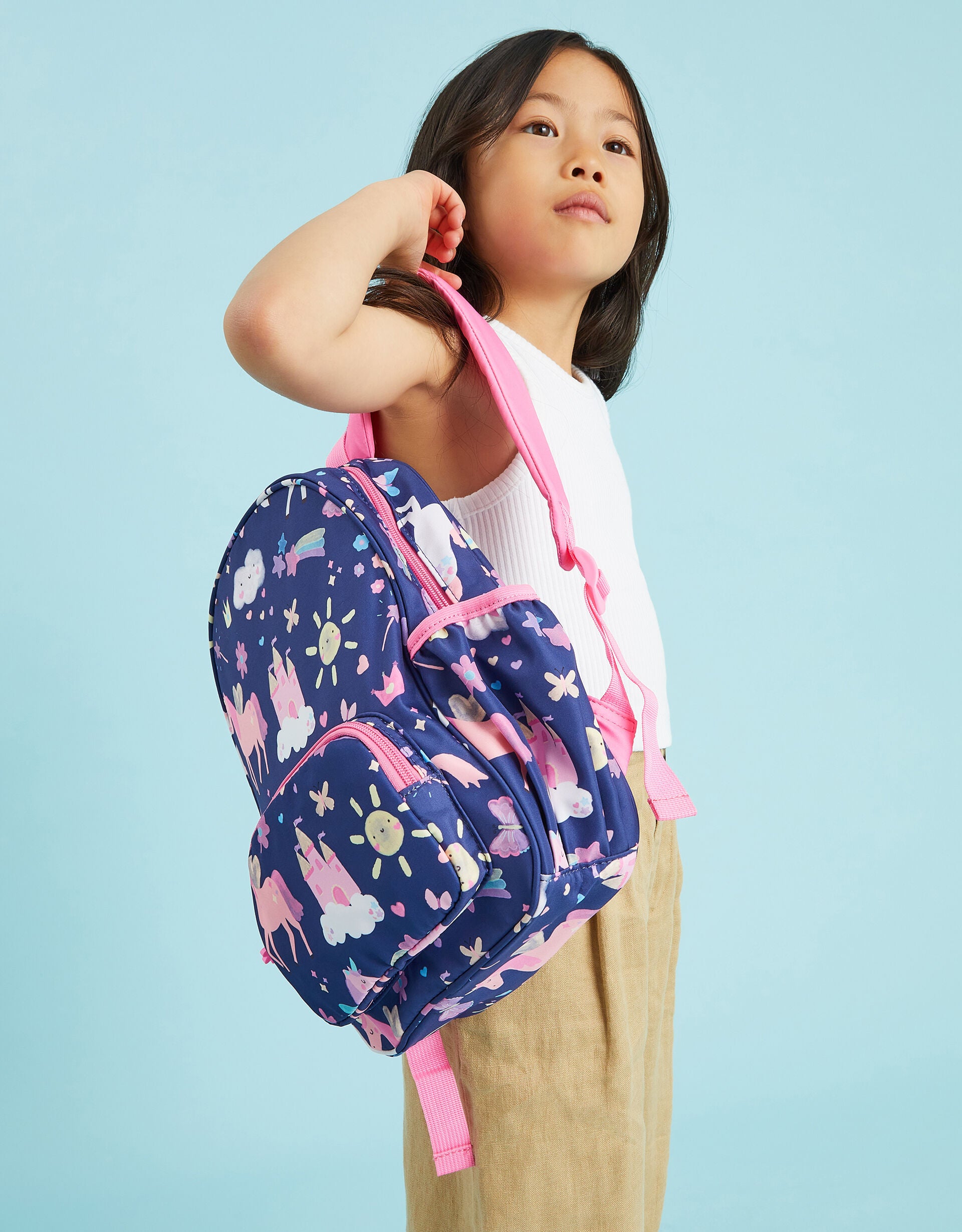 Girls Unicorn Print Backpack