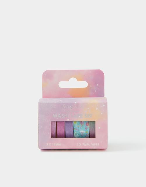 Girls 5-Pack Unicorn & Rainbow Washi Tape Set