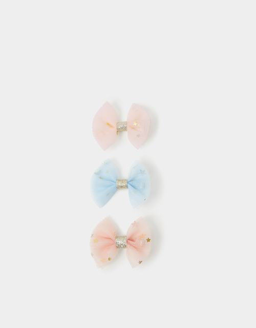 3-Pack Girls Bow Hair Clips