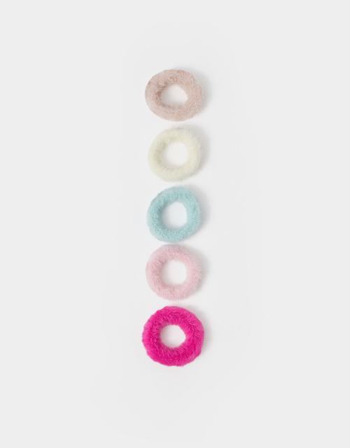 5-Pack Girls Fluffy Hair Bands