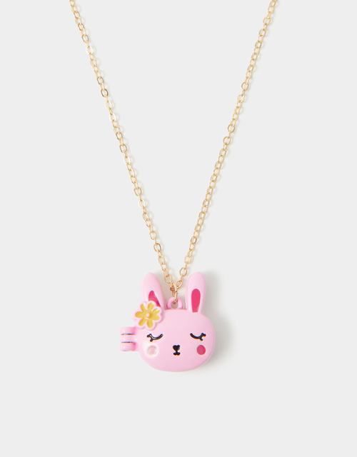 Girls Bunny Locket Necklace