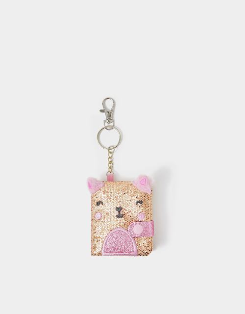 Girls Cat Notebook Keyring