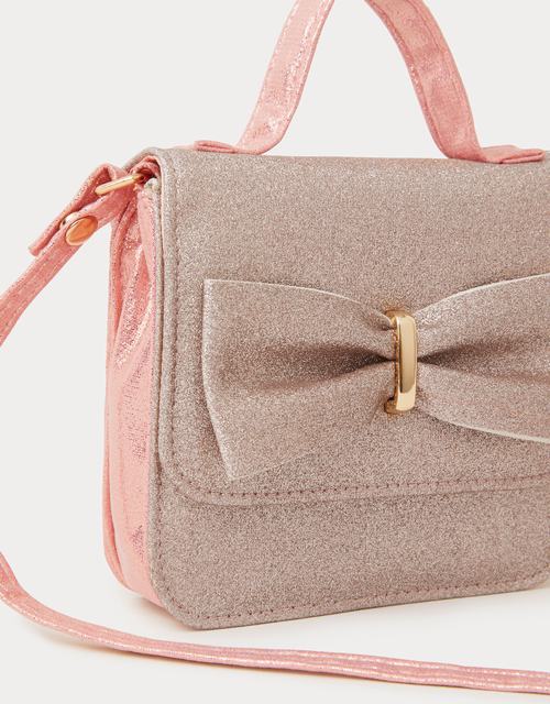 Bow Glitter Crossbody Bag