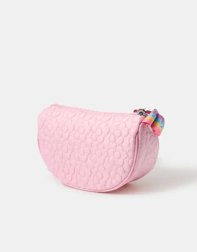 FLOWER QUILTED CROSS BODY