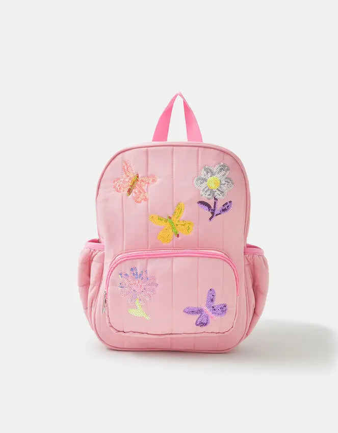 SEQUIN QUILTED BACKPACK